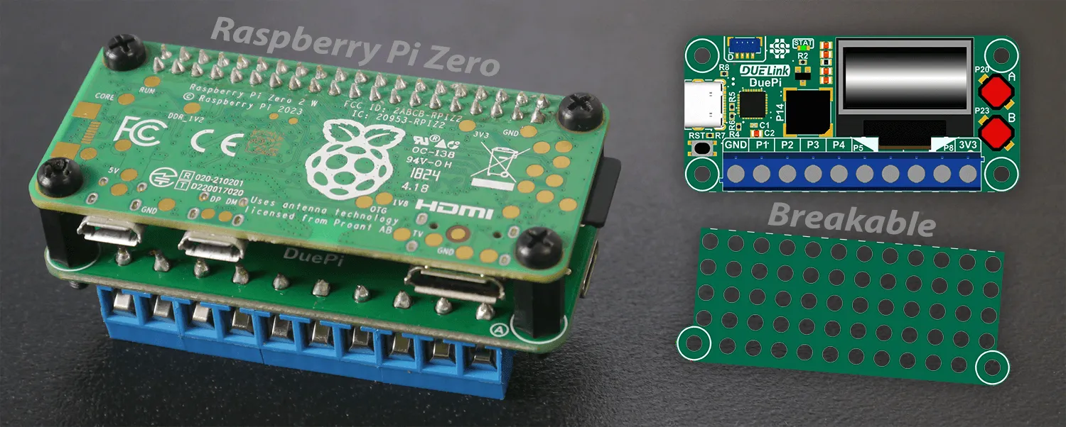 DuePi with Raspberry Pi Zero