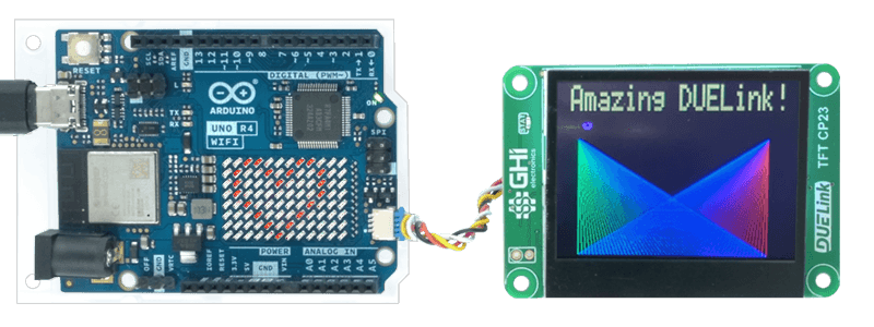 Arduino Connected to DUELink display