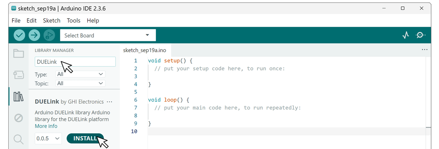 Install DUELink Library