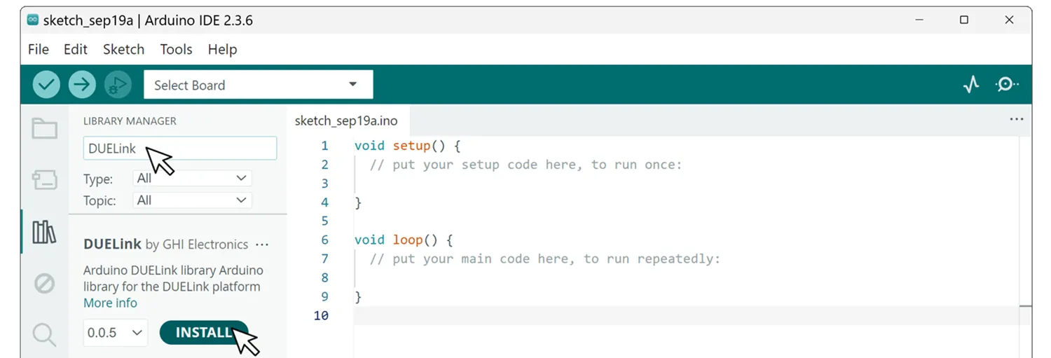 Install DUELink Library