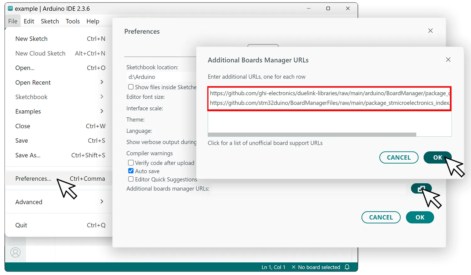 Add DUELink package links