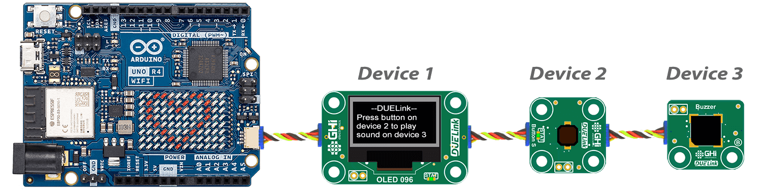 Arduino UNO 4 Daisylinked