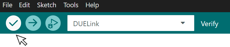 Arduino verify button