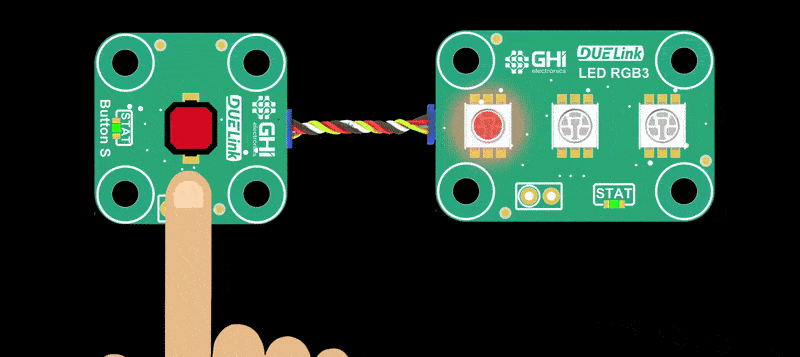 Button Controlling LEDs