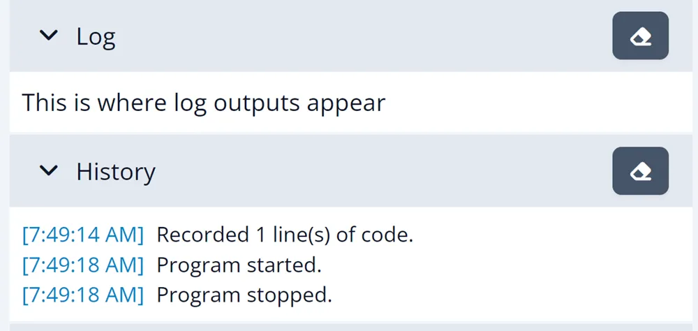DUELink console output