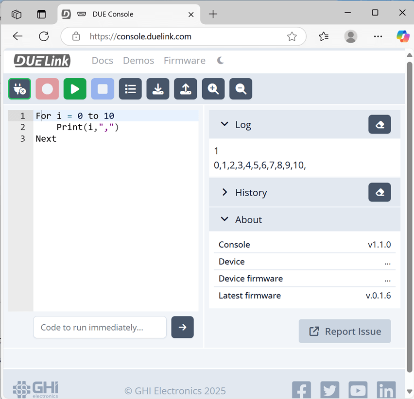 DUELink Console
