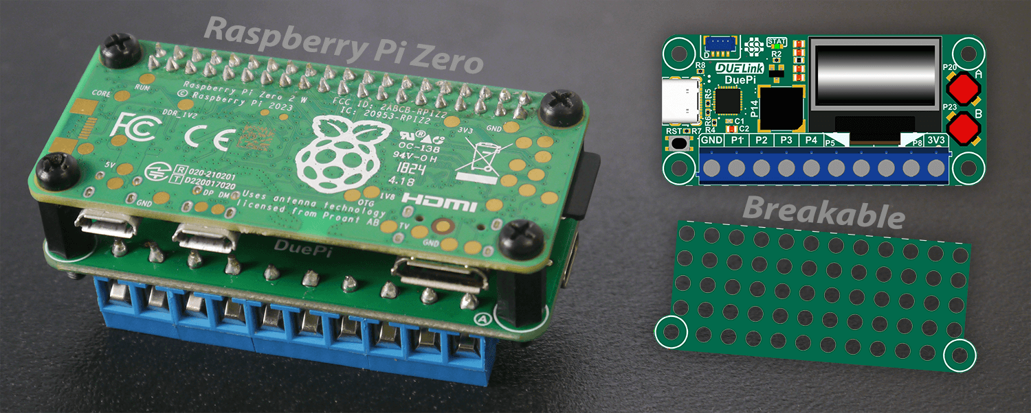DuePi with Raspberry Pi Zero