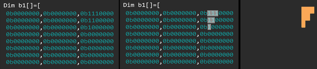 Color Binary Array