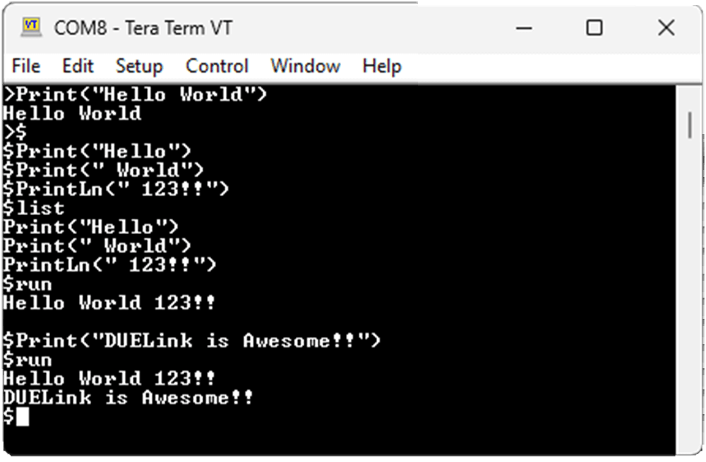 Tera Term Add Item and Run