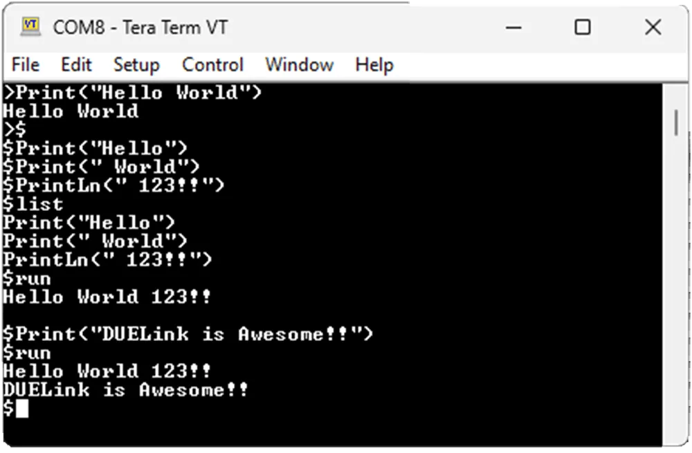 Tera Term Add Item and Run