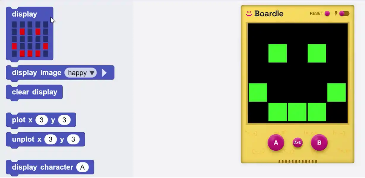 drag display block