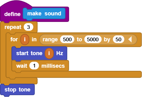 make sound